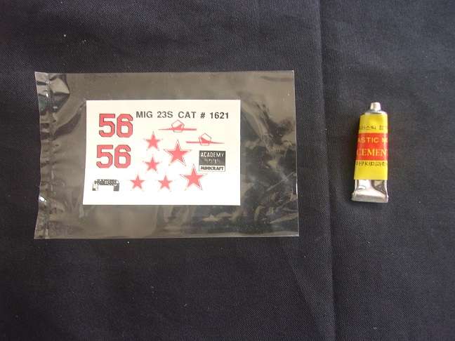 Academy 1:72 scale MIG Flogger-B & Airfix Hawker Typhoon model plane kits for 1 bid