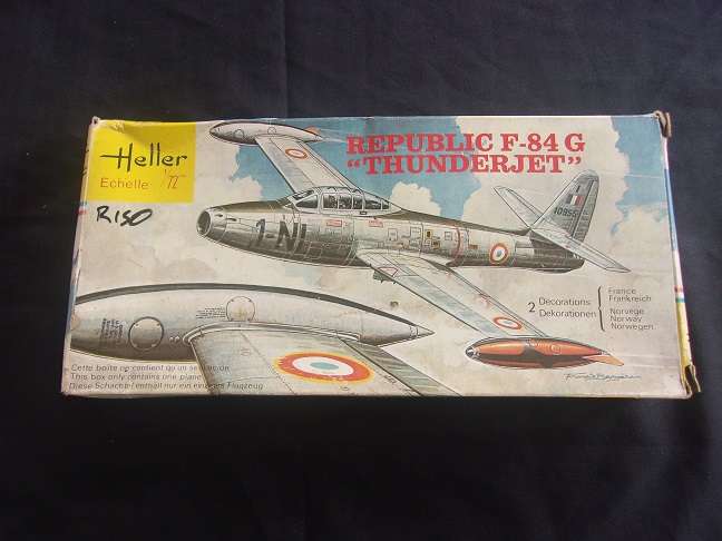 Heller 1:72 scale Dragon Rapide & "Thunderjet" model plane kits for 1 bid