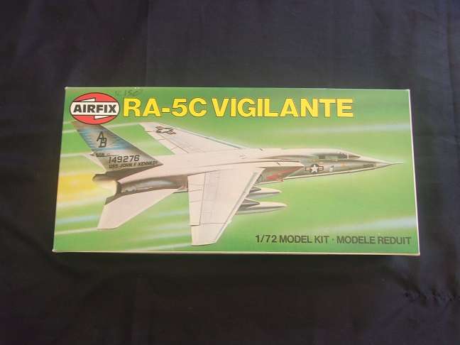 Italeri 1:72 scale Mustang Fighter & Airfix Vigilante model plane kits for 1 bid