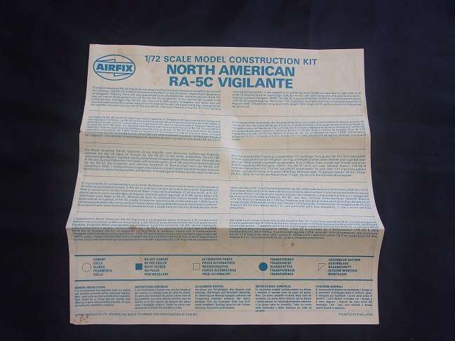 Italeri 1:72 scale Mustang Fighter & Airfix Vigilante model plane kits for 1 bid