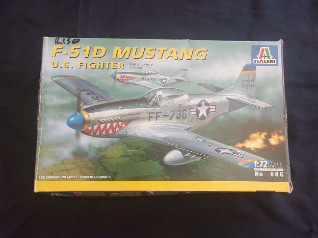 Italeri 1:72 scale Mustang Fighter & Airfix Vigilante model plane kits for 1 bid