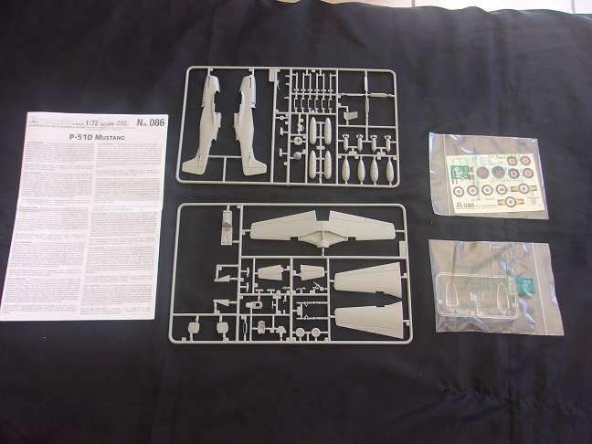 Italeri 1:72 scale Mustang Fighter & Airfix Vigilante model plane kits for 1 bid