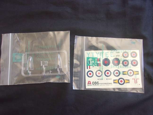 Italeri 1:72 scale Mustang Fighter & Airfix Vigilante model plane kits for 1 bid