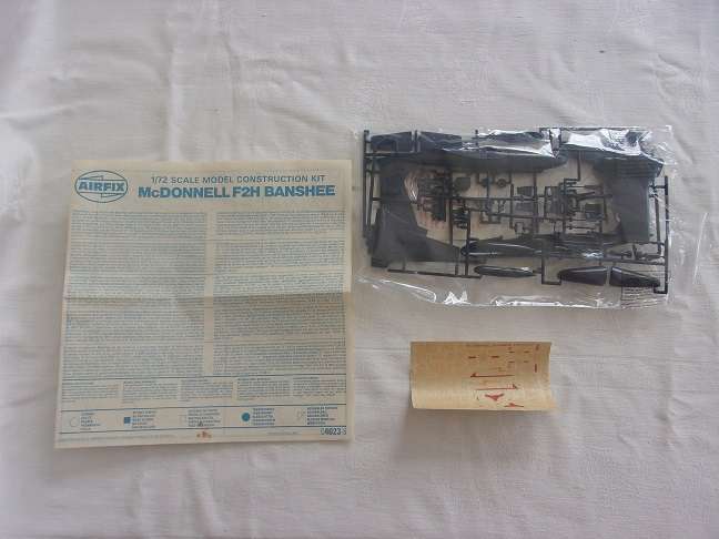 Italeri 1:72 scale Spitfire & Airfix McDonnell Banshee model plane kits for 1 bid