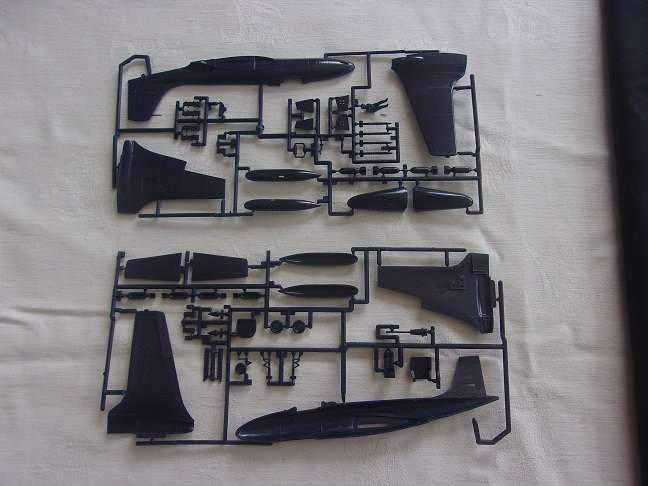 Italeri 1:72 scale Spitfire & Airfix McDonnell Banshee model plane kits for 1 bid