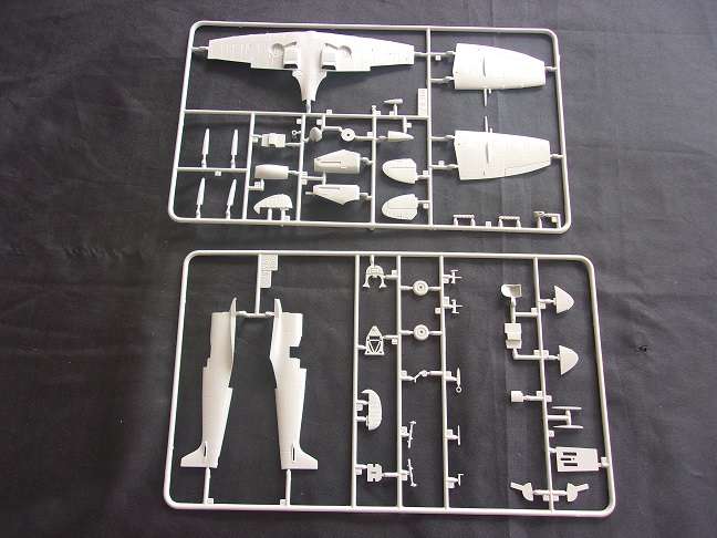 Italeri 1:72 scale Spitfire & Airfix McDonnell Banshee model plane kits for 1 bid