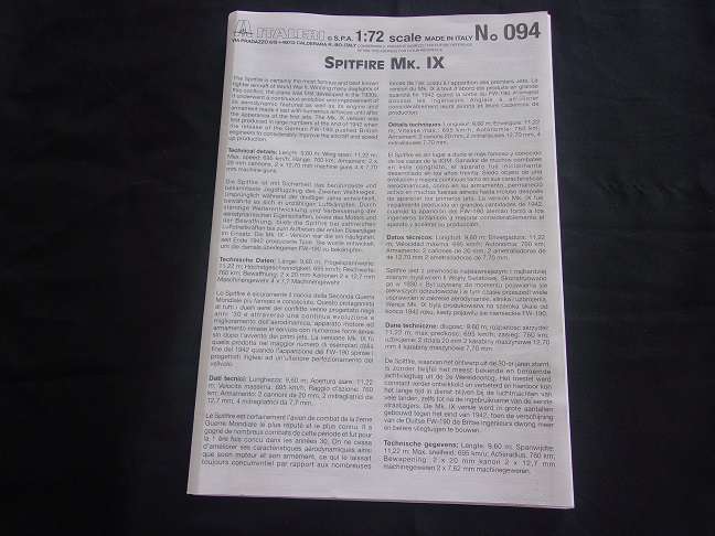 Italeri 1:72 scale Spitfire & Airfix McDonnell Banshee model plane kits for 1 bid