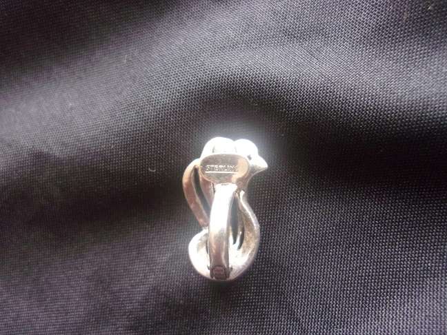 Vintage Sterling silver bracelet & 2 pairs earrings fir 1 bid - 36.3g