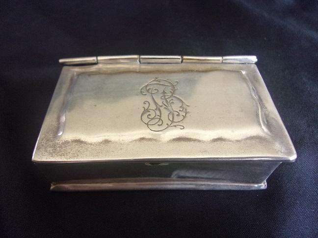 Vintage plated cigarette box, cigarette case & card box for 1 bid