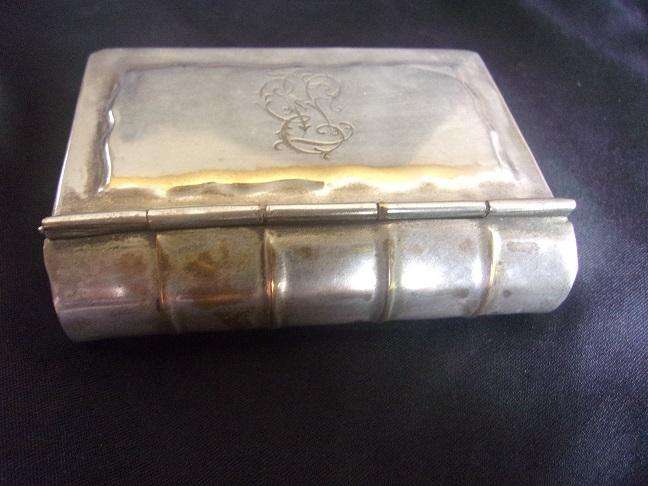 Vintage plated cigarette box, cigarette case & card box for 1 bid