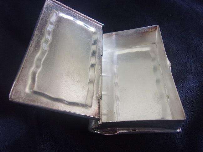 Vintage plated cigarette box, cigarette case & card box for 1 bid