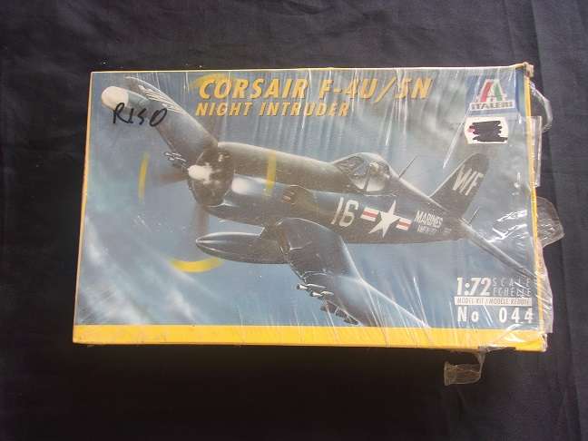 Italeri 1:72 scale Corsair & Frog Lightning Inteceptor model plane kits for 1 bid