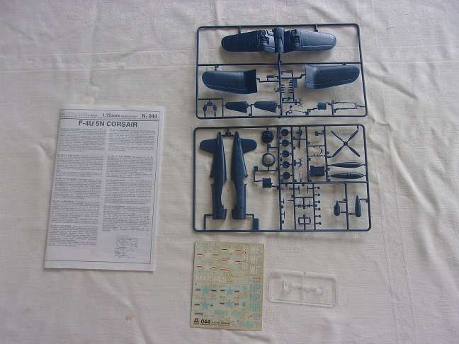 Italeri 1:72 scale Corsair & Frog Lightning Inteceptor model plane kits for 1 bid