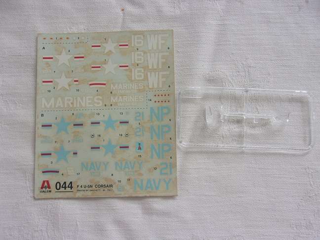 Italeri 1:72 scale Corsair & Frog Lightning Inteceptor model plane kits for 1 bid