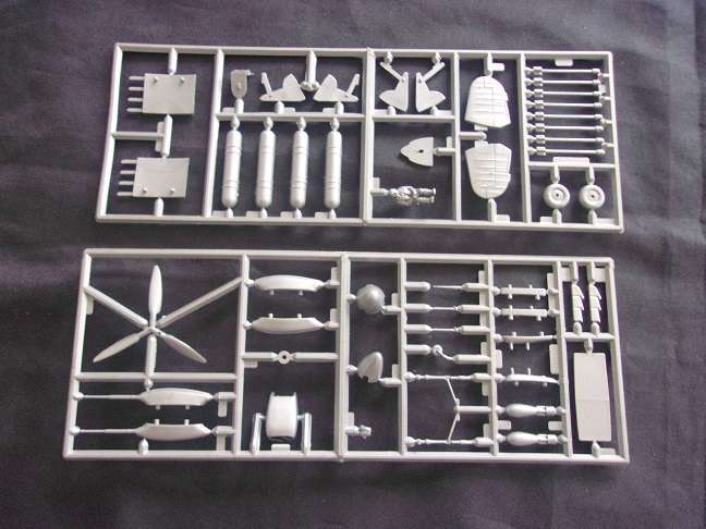 Heller 1:72 scale Messerschmitt & Airfix Hawker Hurricane model plane kits for 1 bid