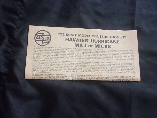 Heller 1:72 scale Messerschmitt & Airfix Hawker Hurricane model plane kits for 1 bid