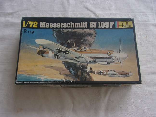 Heller 1:72 scale Messerschmitt & Airfix Hawker Hurricane model plane kits for 1 bid