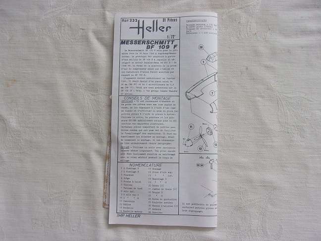 Heller 1:72 scale Messerschmitt & Airfix Hawker Hurricane model plane kits for 1 bid