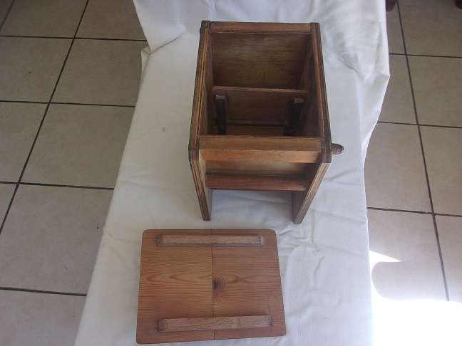 Vintage wooden square butter churn