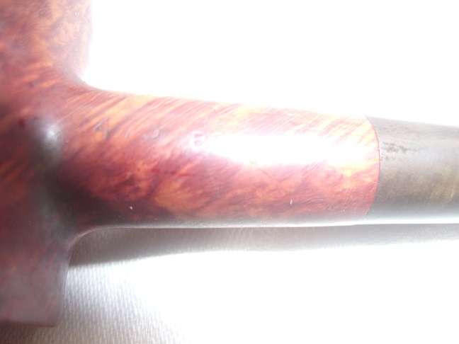 Vintage Dunhill Bruyere 475 White Spot Estate smoking pipe with pouch