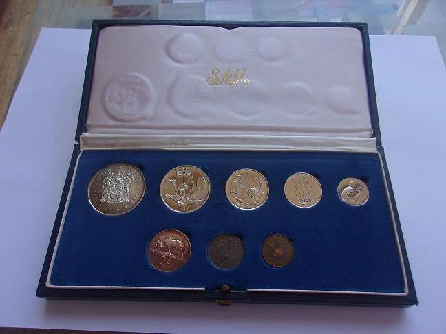 1976 SA short proof set with silver R1 in SAM box