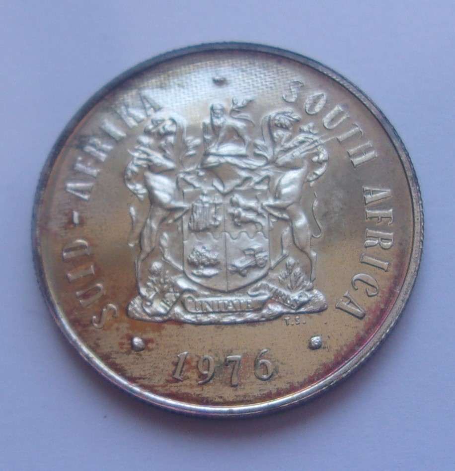 1976 SA short proof set with silver R1 in SAM box