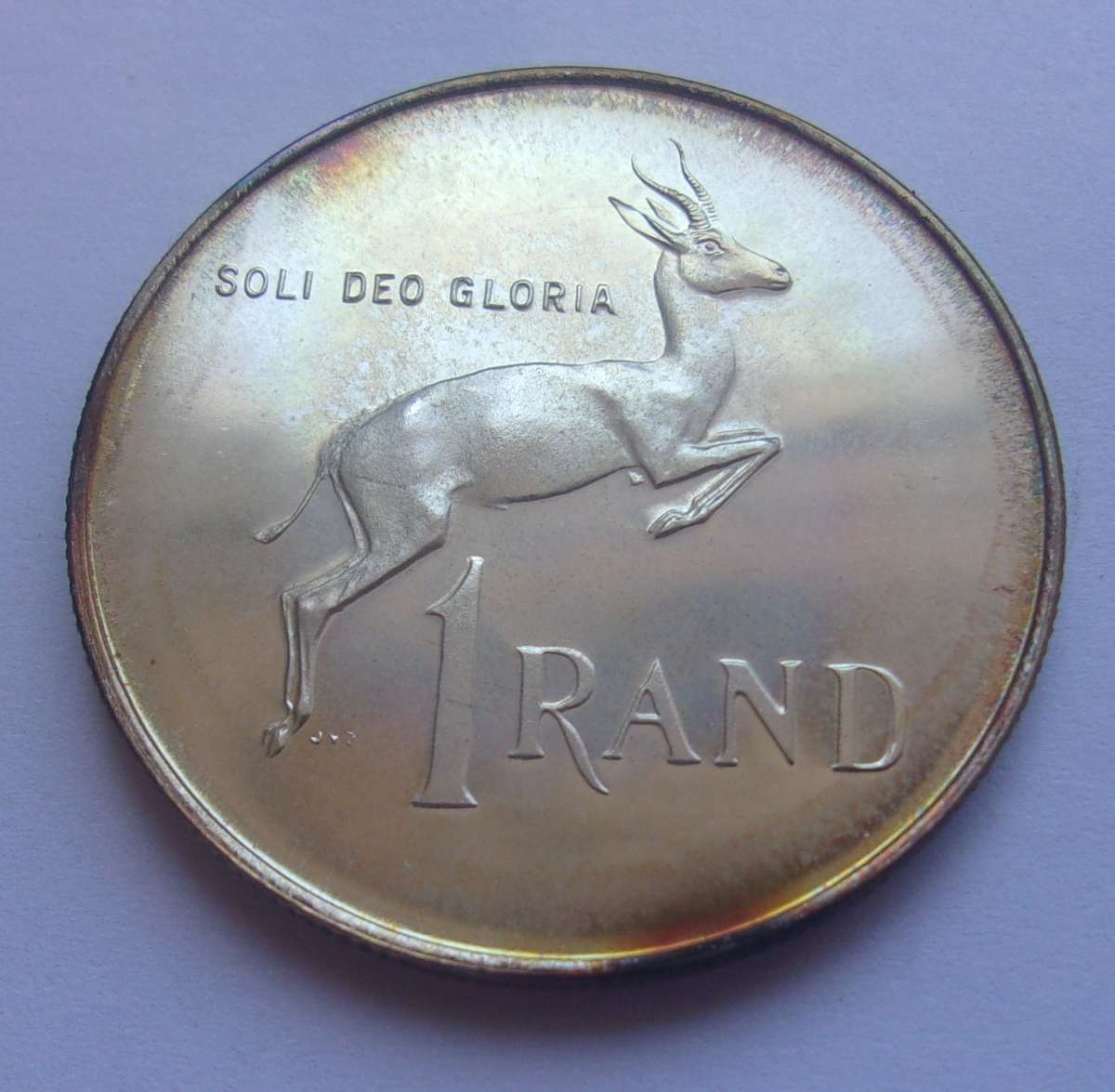 1976 SA short proof set with silver R1 in SAM box