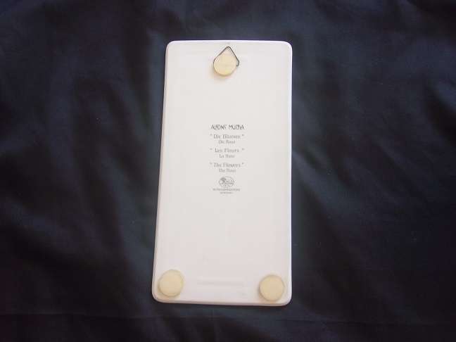 3 Vintage Hutschenreuther Selb art nouveau wall plaques by Alfons Mucha - The Flowers