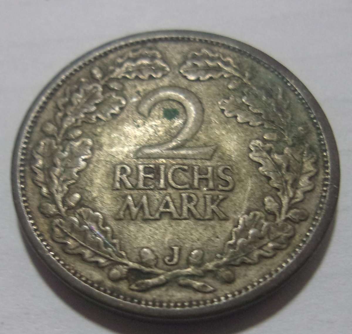1926 silver German 2 Reichsmark coin