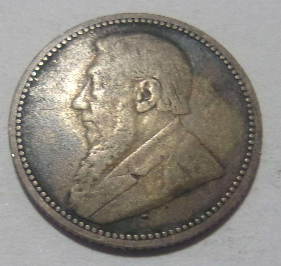 1892 ZAR 6 Pence coin