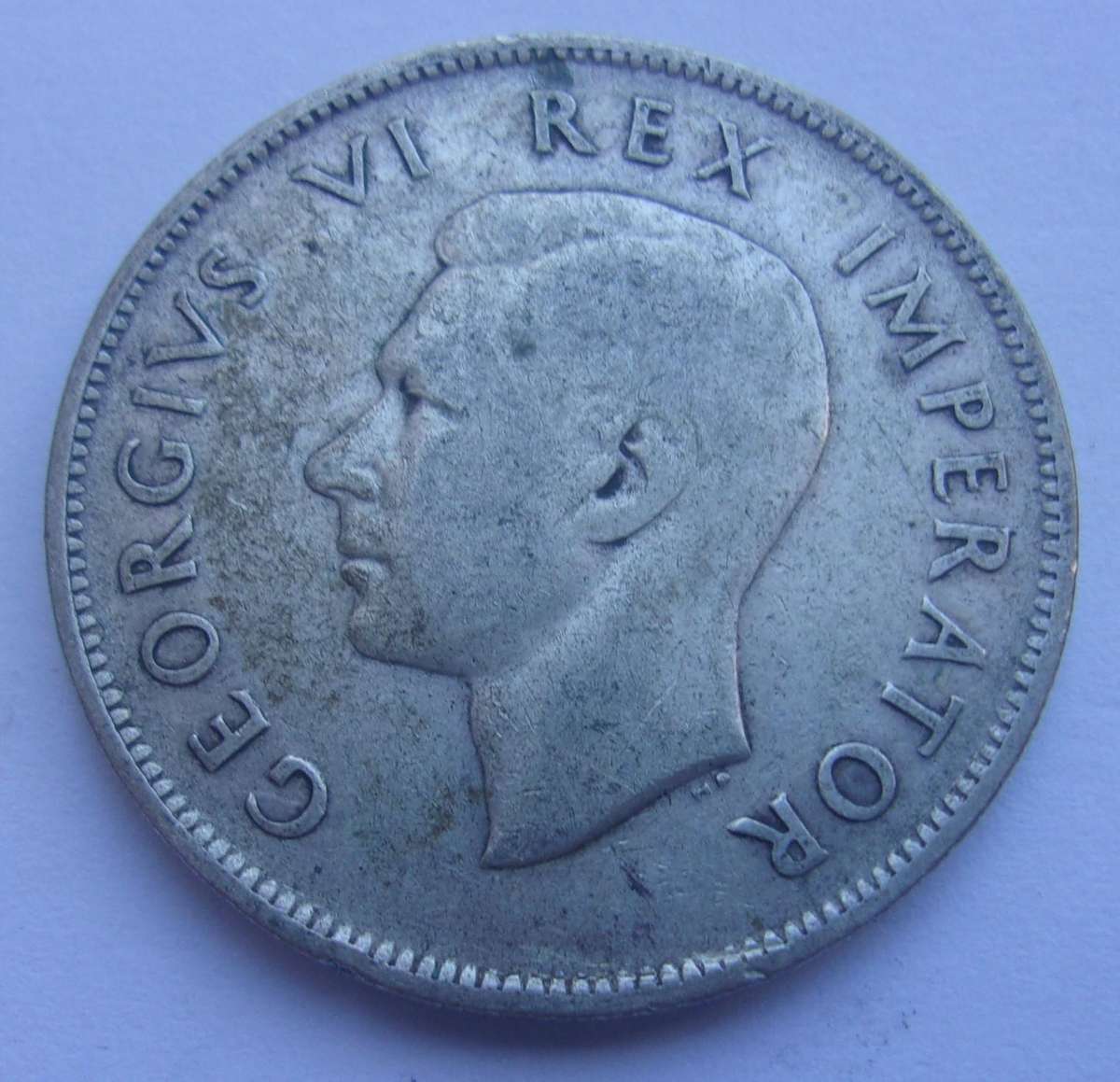 1943 silver South Africa 2 1/2 Shillings coin