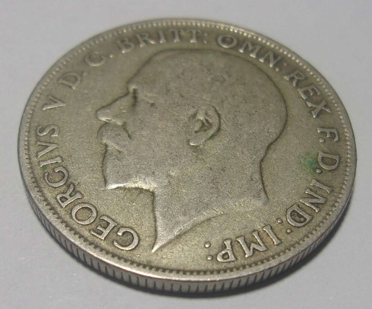 1921 silver British Florin coin - nice coin