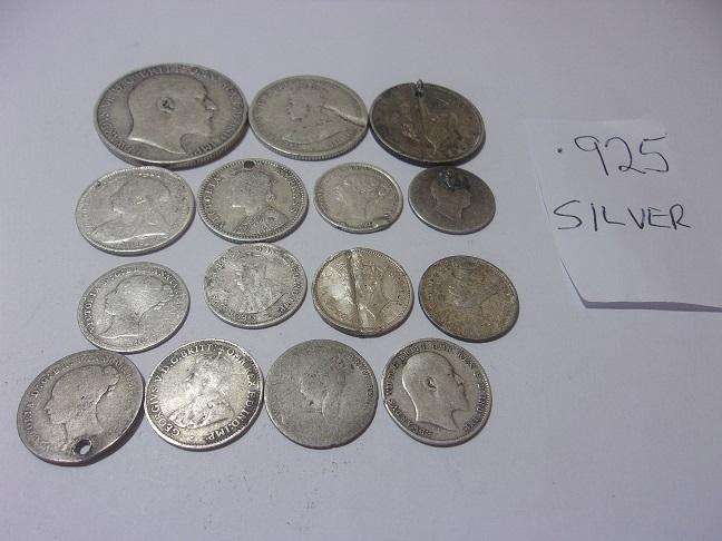 Large lot of worn silver coins for 1 bid - total 71.4g