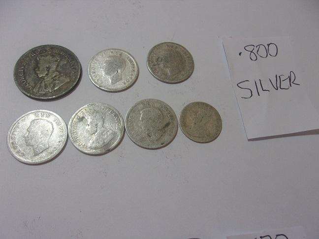 Large lot of worn silver coins for 1 bid - total 71.4g