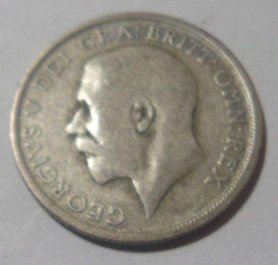 1920 silver British One Shilling coin