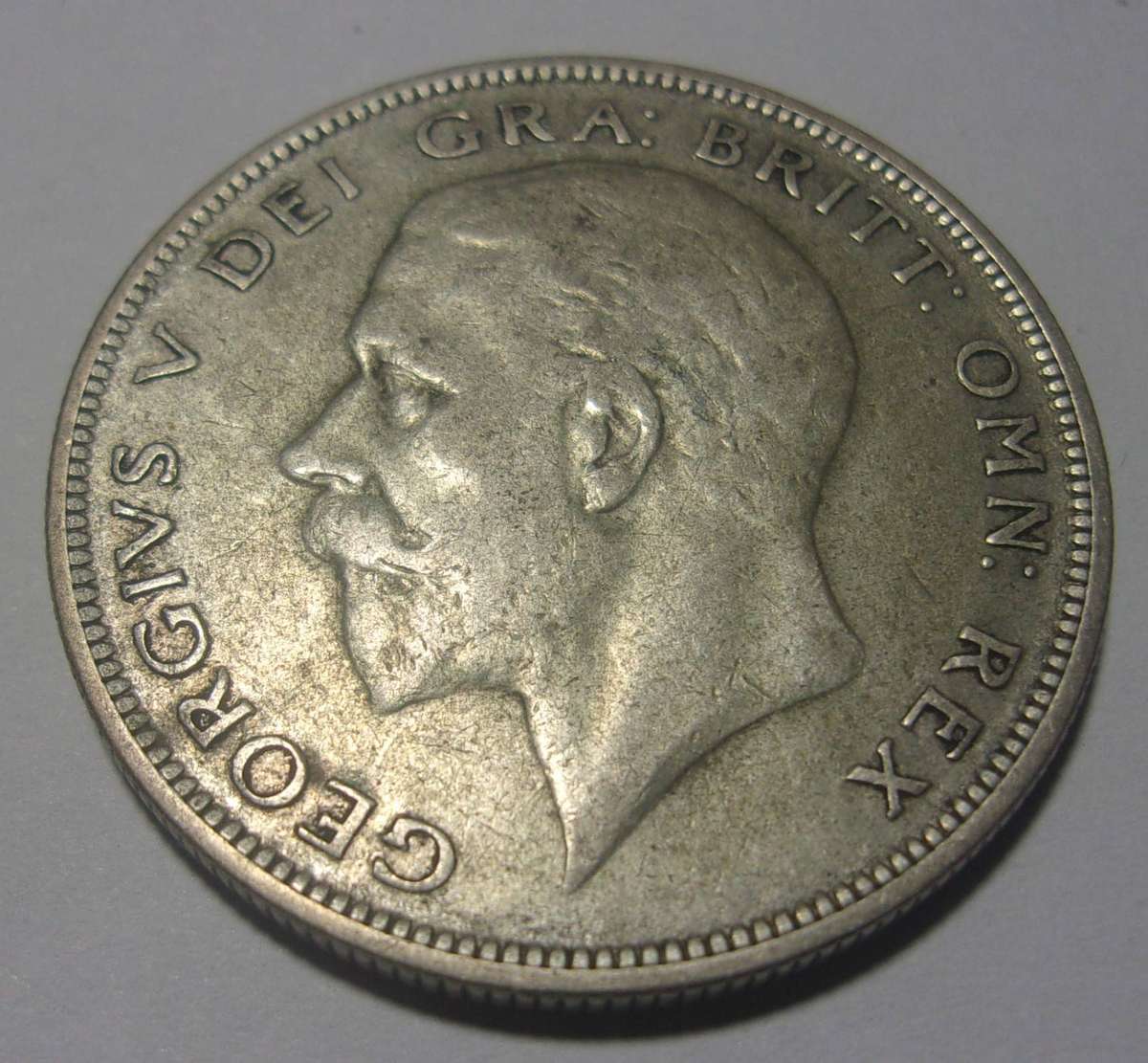 1935 British silver Half Crown coin