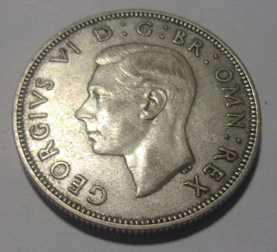 1939 British silver Florin coin