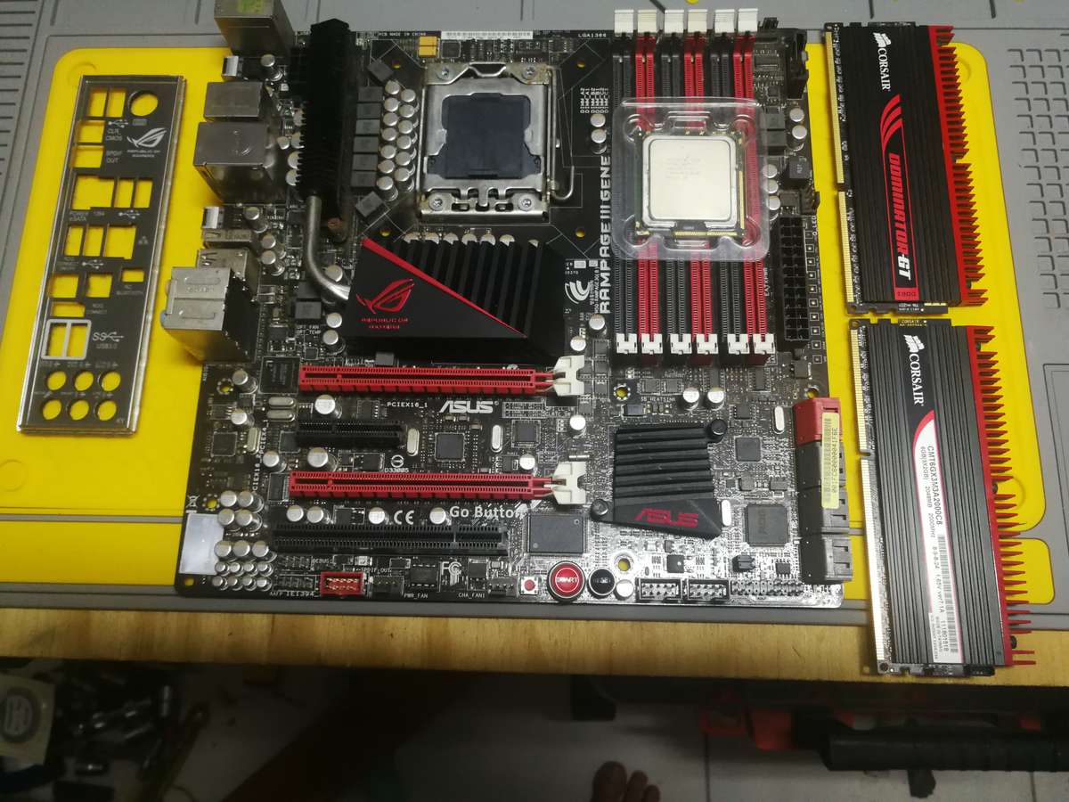 Mainboard, CPU and Ram.