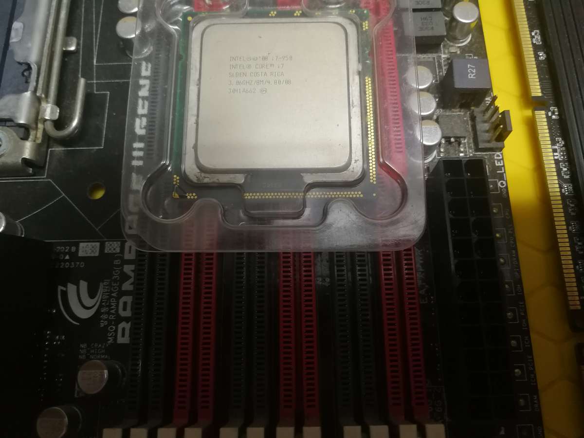 Mainboard, CPU and Ram.