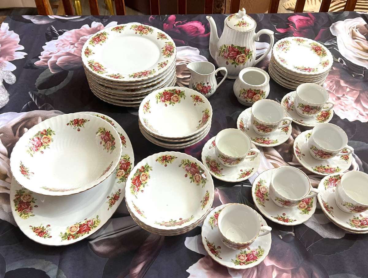 English rose tea set