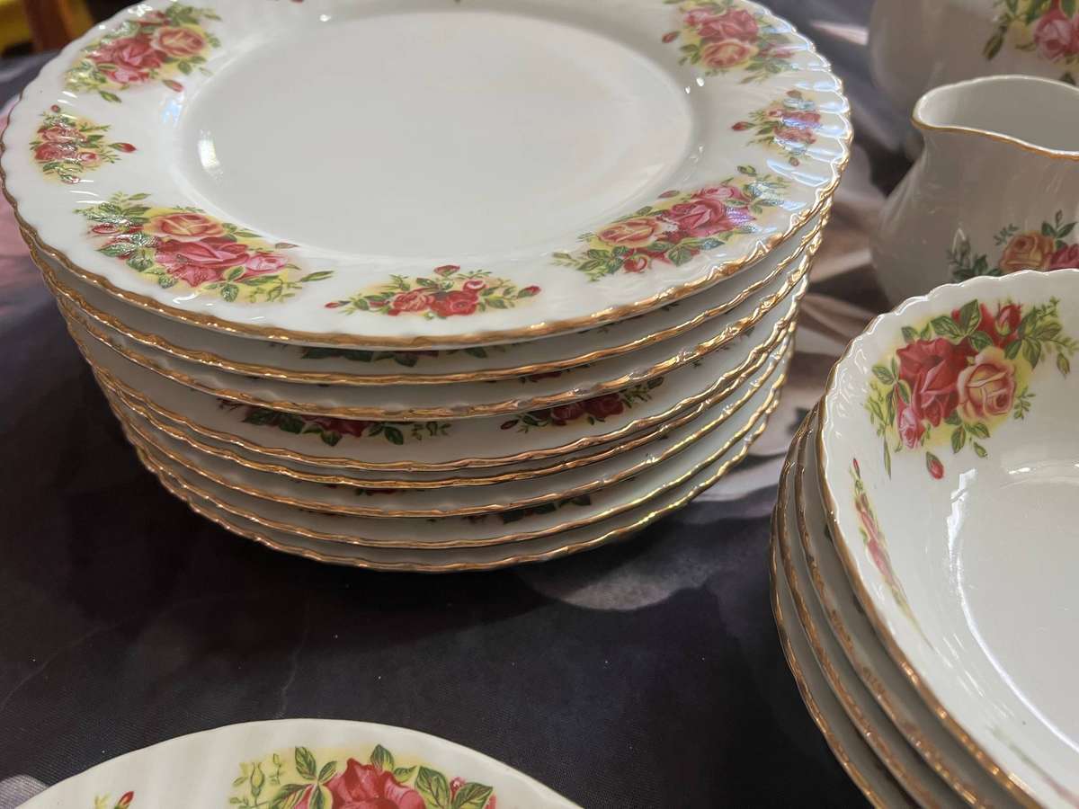 English rose tea set