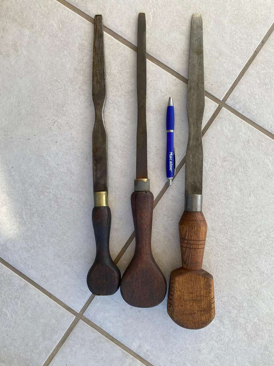 3 very Large Screwdrivers.  - 44cm, 46cm, and 48 cm.  - Apparently Coach or Wagon makers.