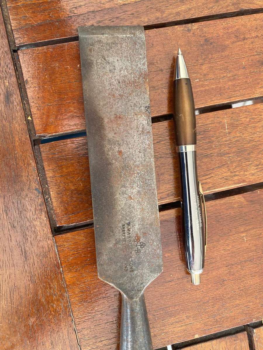 Large Flower Pattern Marples Sheffield Chisel.
