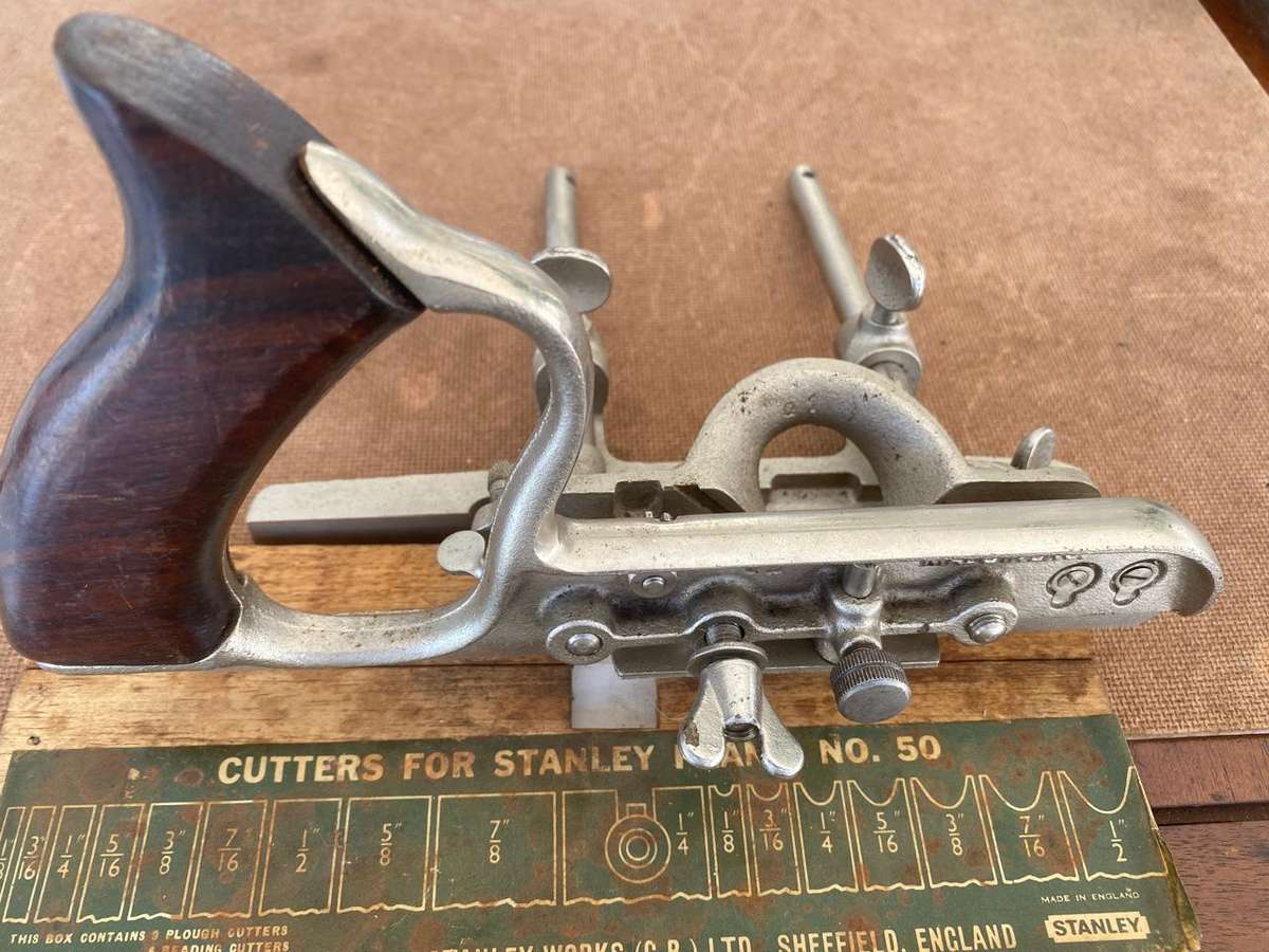 Stanley Eng No 50 Combination Plane with Different Cutter Adjustment (serrated).