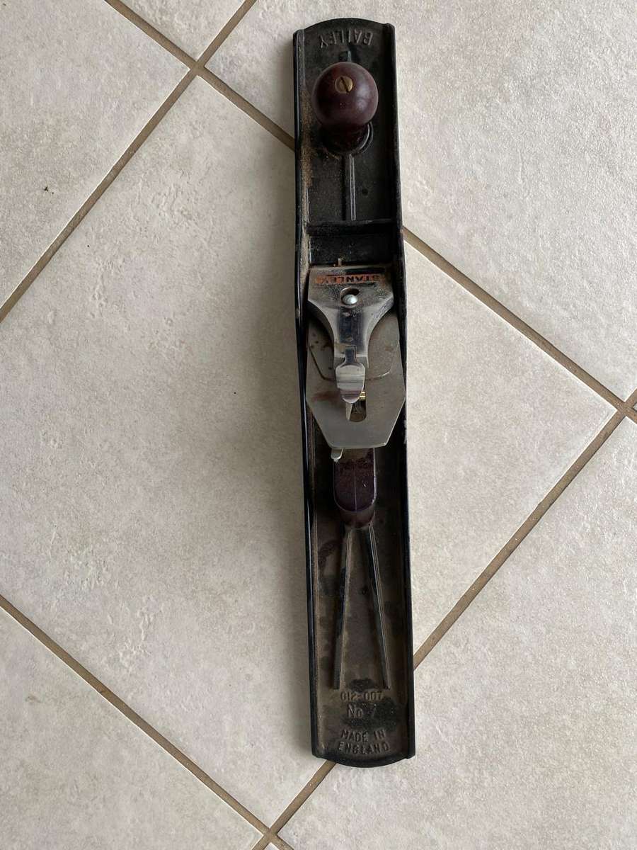 Boxed Stanley England no 7 Plane with Serial no 012-007.