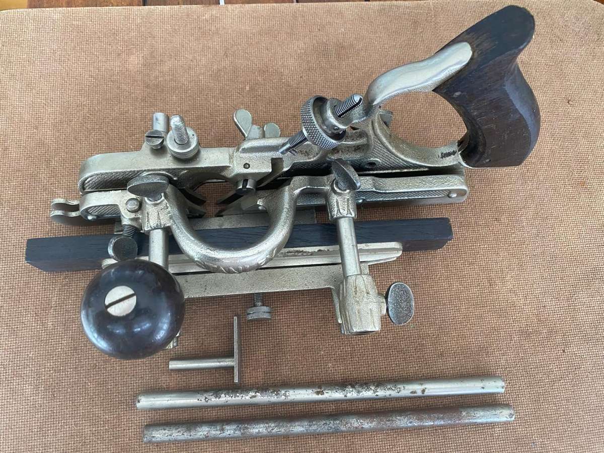 Stanley 45 USA-made Multi-Plane in Original Box with 18 Cutters.