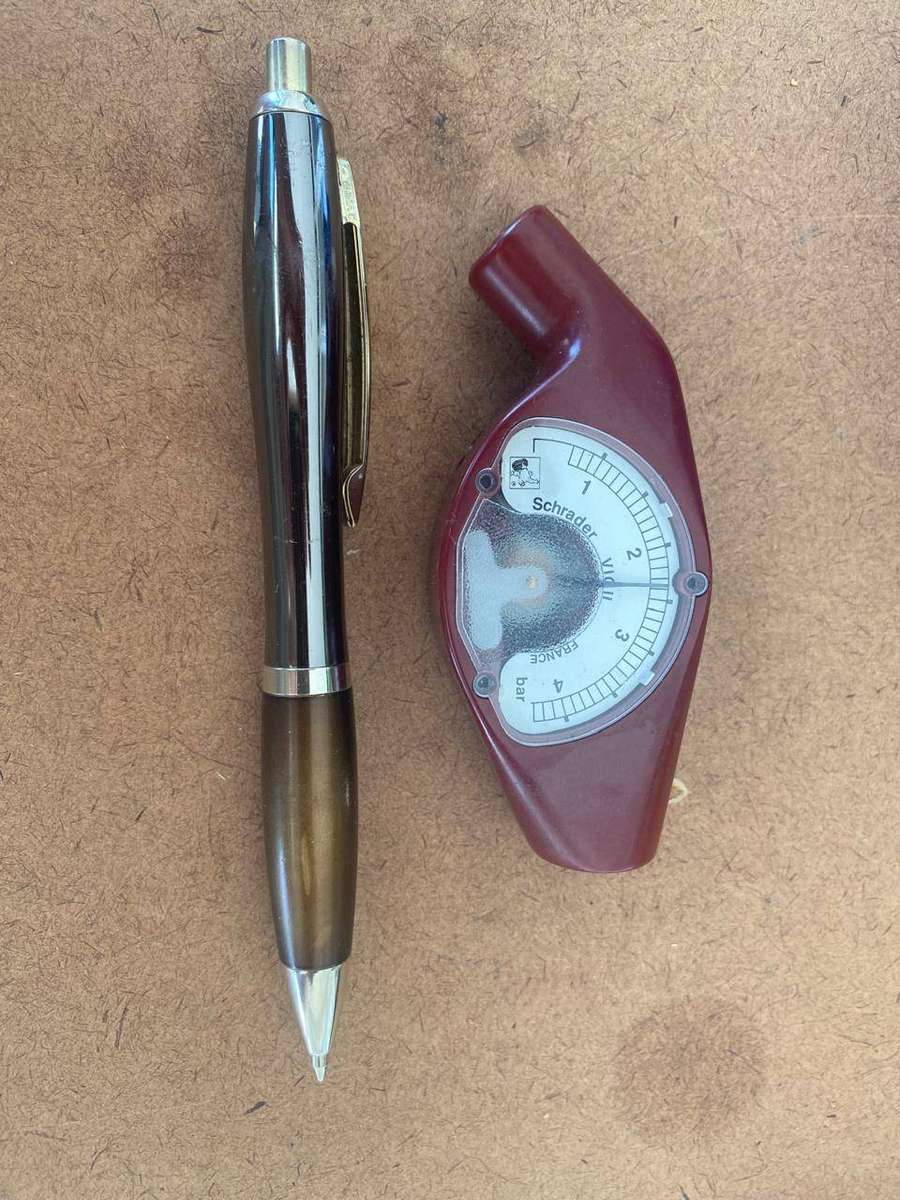 Small Vintage New Michelin Tire Pressure Gauge.