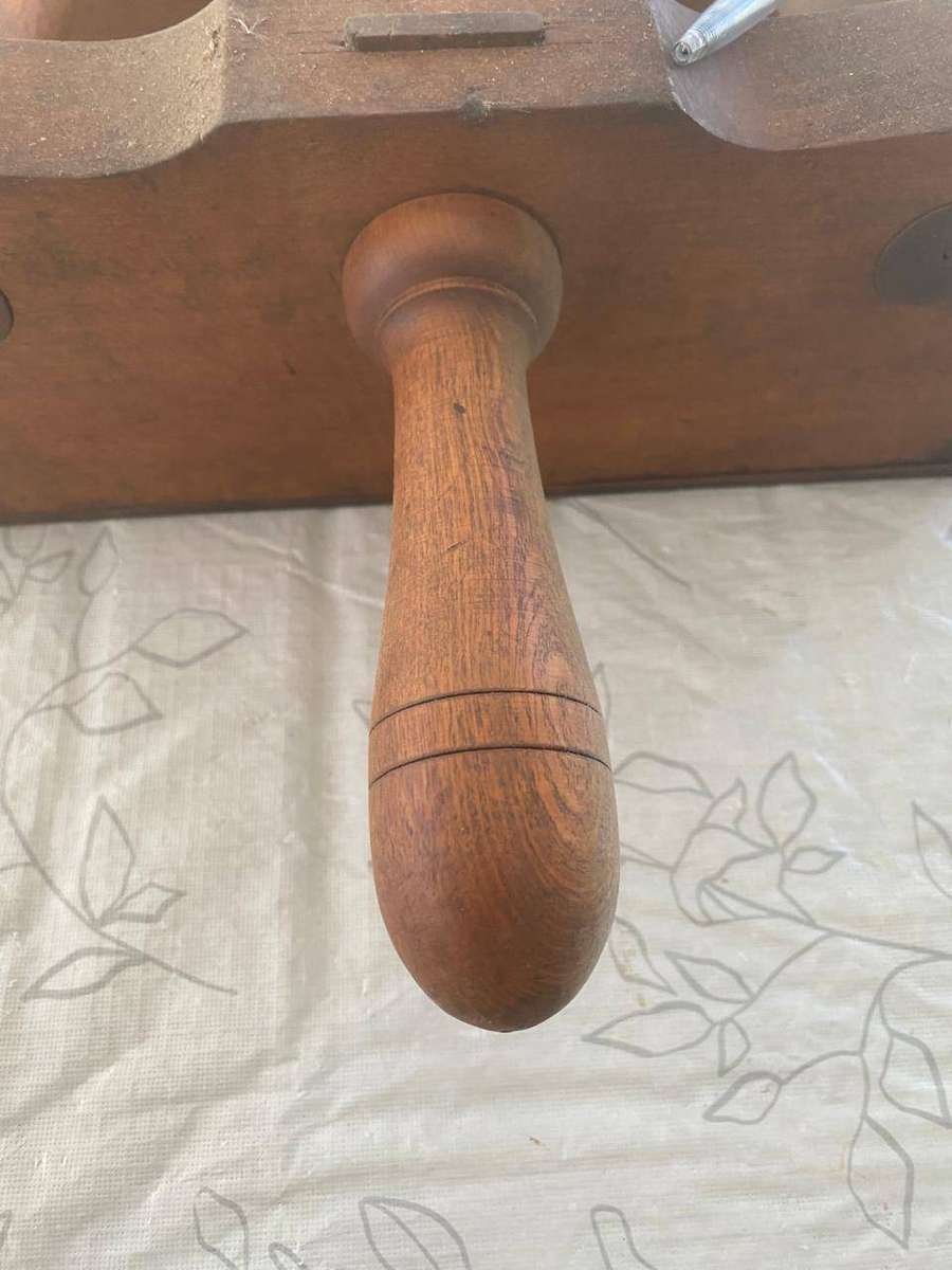 Antique Bookbinders Clamp With an Interesting Extra Metal Adjustment.