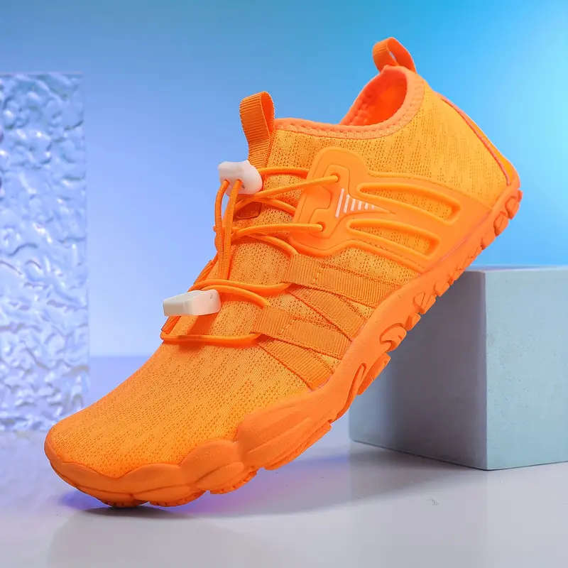 Dayglo Orange   Lightweight barefoot feel / Aqua Shoes Lace Up Size 6