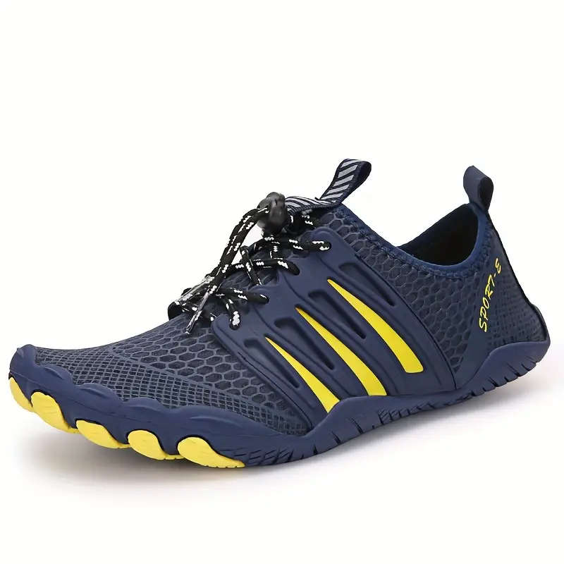 Lightweight barefoot feel Aqua Shoes  Navy Blue Lace Up 9.5